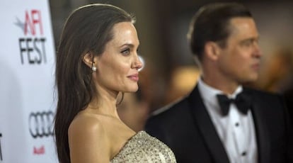 Angelina Jolie y su marido Brad Pitt.