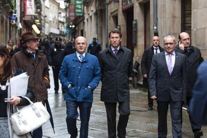 Feijóo junto al presidente de la Diputación de Ourense 