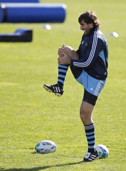 Juan Martín Fernández Lobbe, durante un entrenamiento.