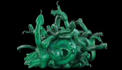 'Cabeza amputada de medusa', obra de Damien Hirst. 