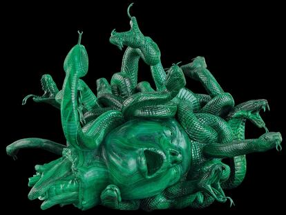 'Cabeza amputada de medusa', obra de Damien Hirst. 