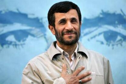 El presidente de Irán, Mahmud Ahmadineyad, el pasado domingo.