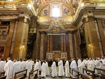 Celebración de la misa con la que empezó el pasado 7 de enero la 35ª Congregación General de los jesuitas en Roma.