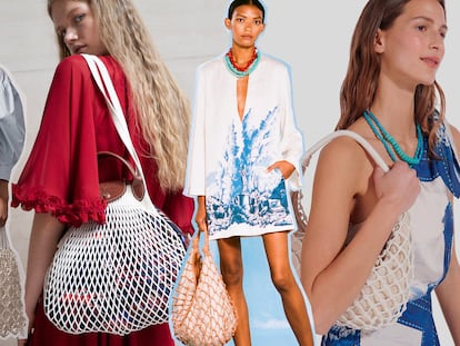 De izquierda a derecha: bolsos de Fendi, Simone Rocha, Longchamp y Staud.