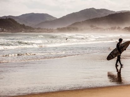 Praia de Campeche, na ilha de Santa Catarina.