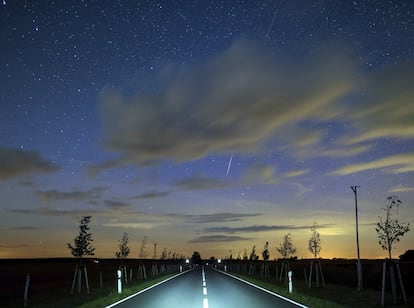 Lluvia de estrellas en Lietzen, Alemania.