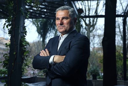 Entrevista al gestor de fondos Pedro Escudero en el Hotel Villamagna de Madrid.