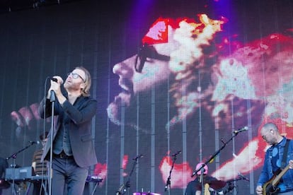 Matt Berninger, en un concierto en 2014 in Berlin.