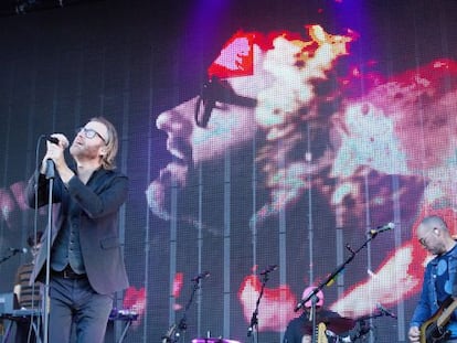 Matt Berninger, en un concierto en 2014 in Berlin.