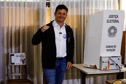 Sérgio Moro tras votar este domingo