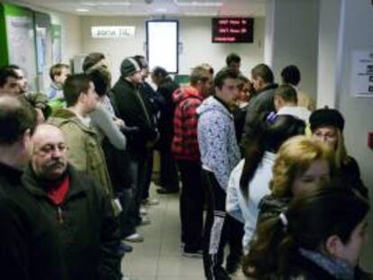 En la imagen, una oficina del INEM de Jaén. EFE/Archivo