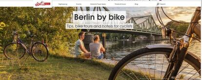 Berlín, bicicletes, canals. Tots els tòpics de la ciutat oberta al web de turisme.