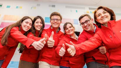 Empleados de Lilly en la planta de Alcobendas (Madrid). El 'ranking' Great Place to Work ha reconocido a la compañía como la mejor para trabajar en España.