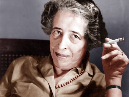 La filósofa Hannah Arendt (1906-1975), retratada en torno a 1963.