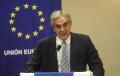 El delegado de la Unión Europea para Nicaragua, Costa Rica y Panamá, Francisco Javier Sandomingo. EFE/Archivo