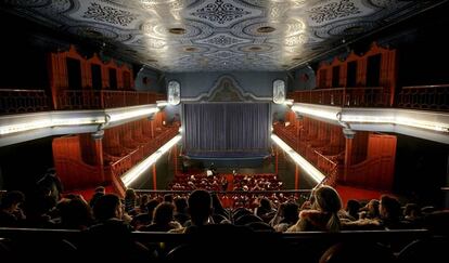 Sala del cine Dor&eacute;, sede de la Filmoteca Espa&ntilde;ola, ayer en Madrid.