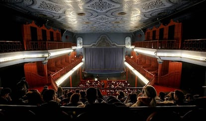 Sala del cine Doré, sede de la Filmoteca Española, en Madrid.