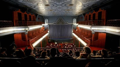Sala del cine Dor&eacute;, sede de la Filmoteca Espa&ntilde;ola, ayer en Madrid.
