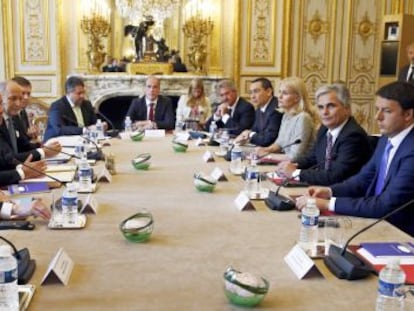 Os oito chefes de Governo socialistas da Europa.