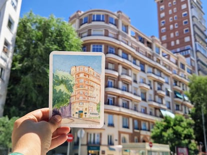 Edificio de la calle Pintor Rosales que fue construido al amparo de la ley Salmón. 