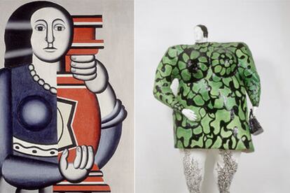 &#39;Femme tenant un vase&#39;, de Fernand Léger, y &#39;Nana verte au sac&#39;, de Niki de Saint Phalle.