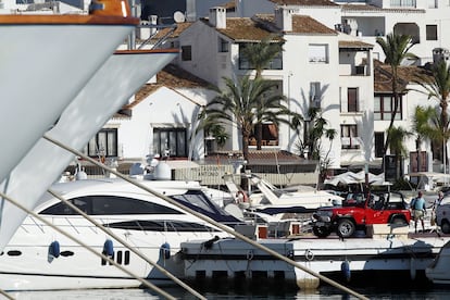 Yates en Puerto Banús, en Málaga.