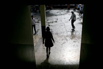 Estudiante de secundaria en escuela colombiana.