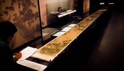 Una de las piezas de la dinastía Ming que puede verse en la exposición de Caixaforum.