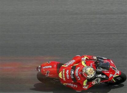 El piloto español Jorge Lorenzo (Aprilia)