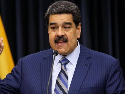 Maduro, durante uma entrevista coletiva