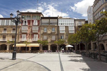 Plaza de la Paz, en la localidad riojana de Haro.