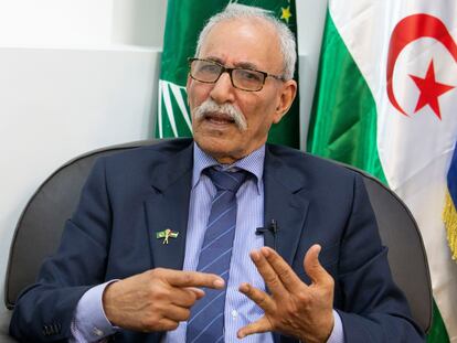 El líder del Frente Polisario, Brahim Gali, en noviembre pasado en Bruselas.