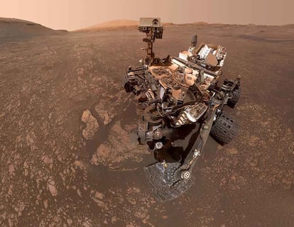Curiosity de la NASA trabajando en Marte