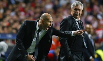 Zidane, durante la final de la Champions ante el Atlético en 2014.