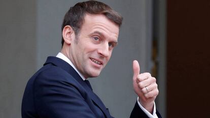 El presidente Emmanuel Macron, el pasado viernes en el Elíseo, en París.