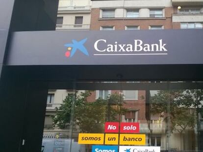 Oficina de CaixaBank en Madrid. 