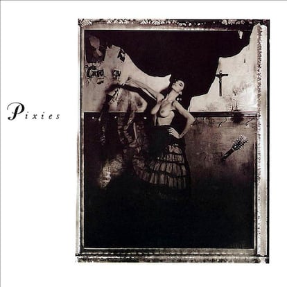 Una mujer posa con el torso desnudo y una falda flamenca delante de un crucifijo. Podría ser la portada de algún disco de Madonna, pero responde al primer trabajo de los Pixies. Black Francis, que a lo largo del disco chapurrea algunas frases en castellano sin demasiado sentido aparente, alegó que había escrito las canciones en el “spanish topless bar” de su padre -sea lo que sea que eso signifique- para explicar el significado de la fotografía.