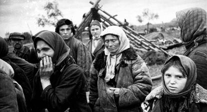 Ciudadanos bielorrusos en Belarus en 1941.