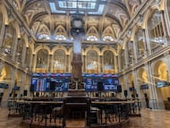 Vista de la Bolsa de Madrid.