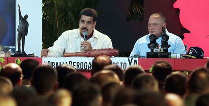 Venezuela’s President Maduro during a TV appearance this week.