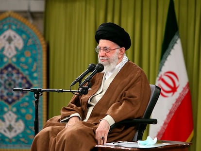 El ayatolá Ali Jamenei, en Teherán el 26 de noviembre.