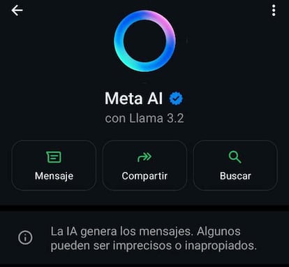 Meta IA en WhatsApp Iván martín