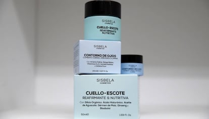 Conjunto de cremas de la marca Sisbela, de Mercadona.