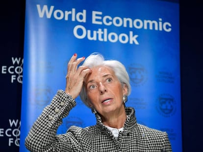 IMF Managing Director Christine Lagarde at Davos.