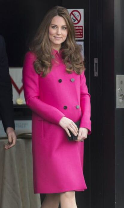 Kate Middleton, en su último mes de embarazo.