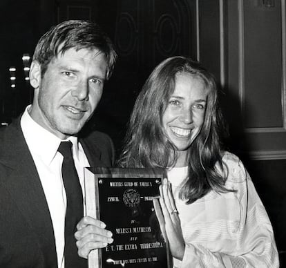 Harrison Ford y Melissa Mathison en 1983.