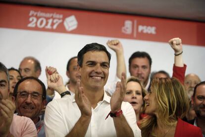 Pedro S&aacute;nchez comparece en Ferraz tras conocerse los resultados