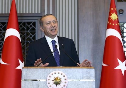 El presidente turco, Recep Tayyip Erdogan, en Ankara el pasado 27 de febrero.