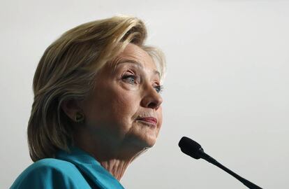 Clinton, el jueves en un acto en Nevada