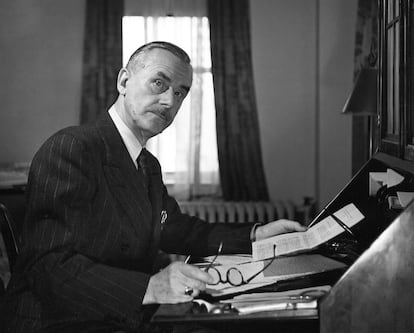 El escritor Thomas Mann, en el año 1943.